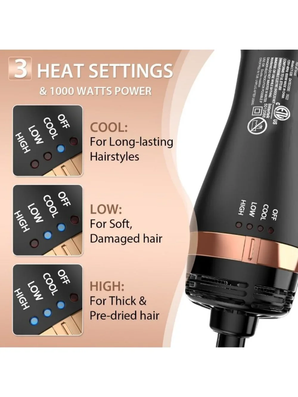 Versatile Hair Dryer Brush & Multi-Styler for Effortless Styling & Volume